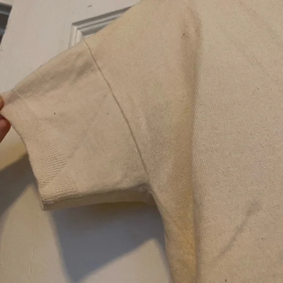 J Crew XS cream cotton shirt - Picture 4 of 6